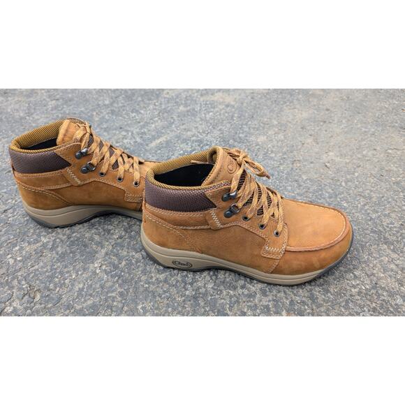 Chaco Jaeger Mens Chukka Boot Sz 7 Leather Full Grain Sneaker Hiking Performance - Picture 3 of 9